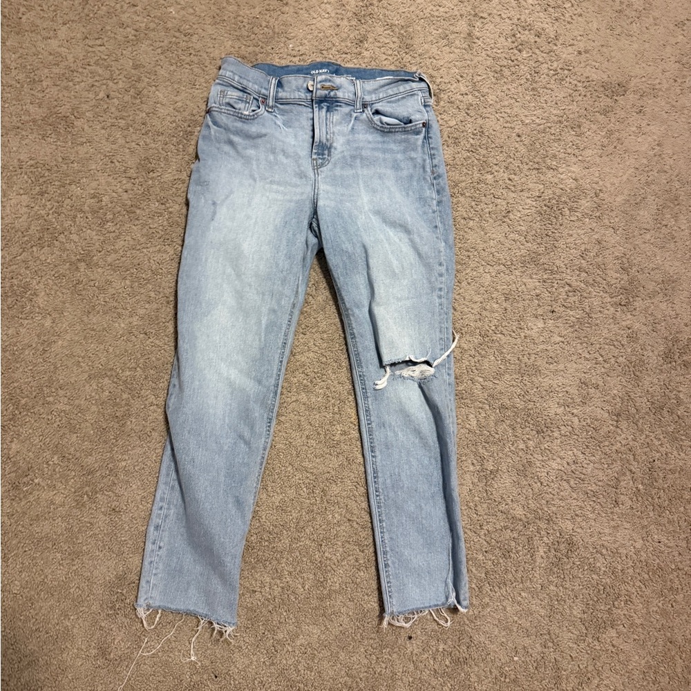 Old Navy Light Blue Straight Leg Jeans